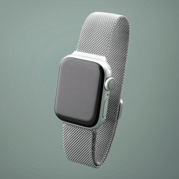 Ersatzarmband silber mit Magnet Kompatibel mit Apple Watch 38mm 40mm 41mm Metall Armband mit Magnet